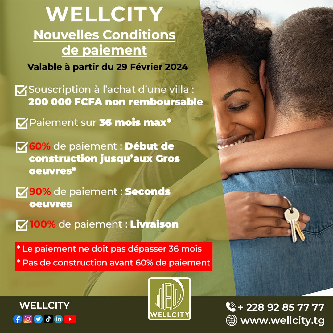 Conditions de paiements